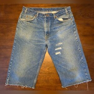 Vtg‎ 90's Levi’s Orange Tab 505 Distressed Cutoffs Mens Size 38
